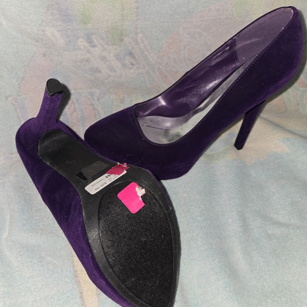 Size 10 Body Central Purple Stiletto Heels